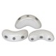 Cuentas de vidrio Arcos® par Puca® - Opaque white ceramic look 03000/14400